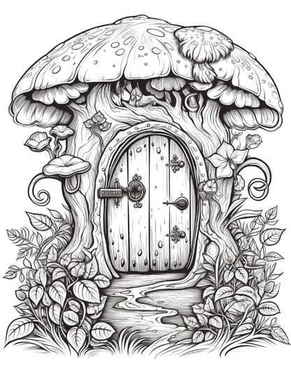 200 Magical Entrances Coloring Pages