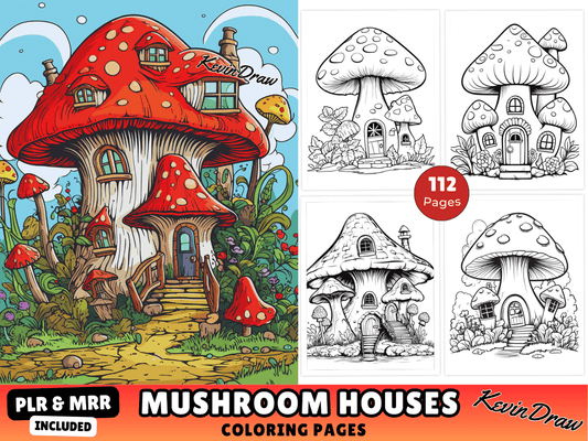 112 Mushroom House Coloring Pages