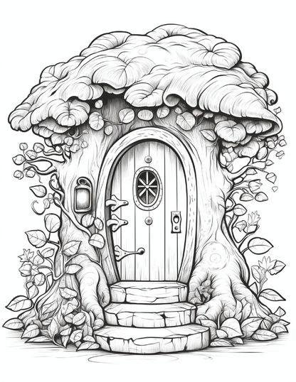 200 Magical Entrances Coloring Pages