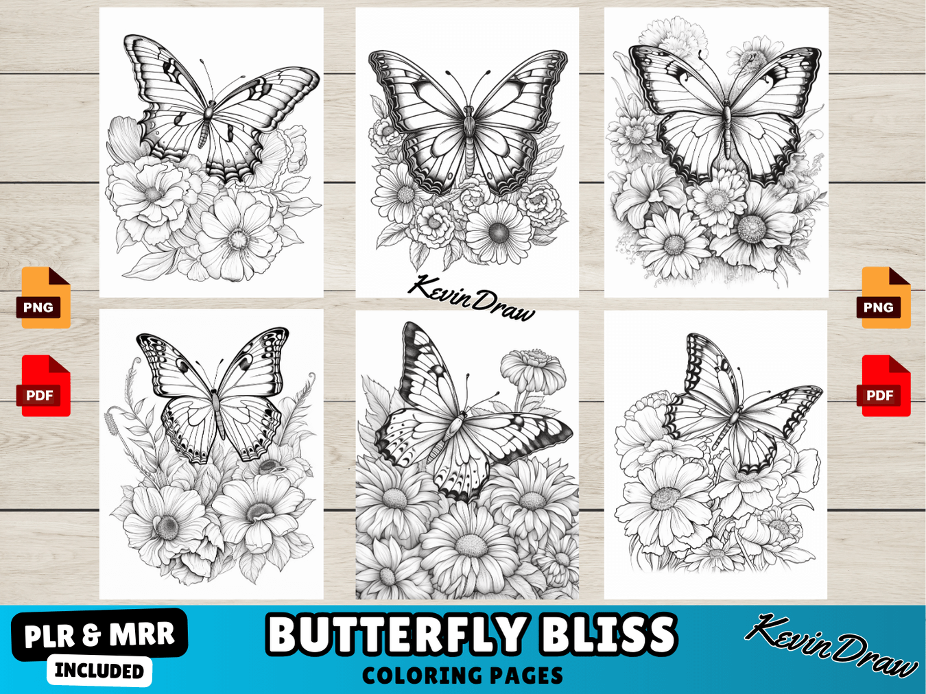 200 Butterfly Bliss Coloring Pages