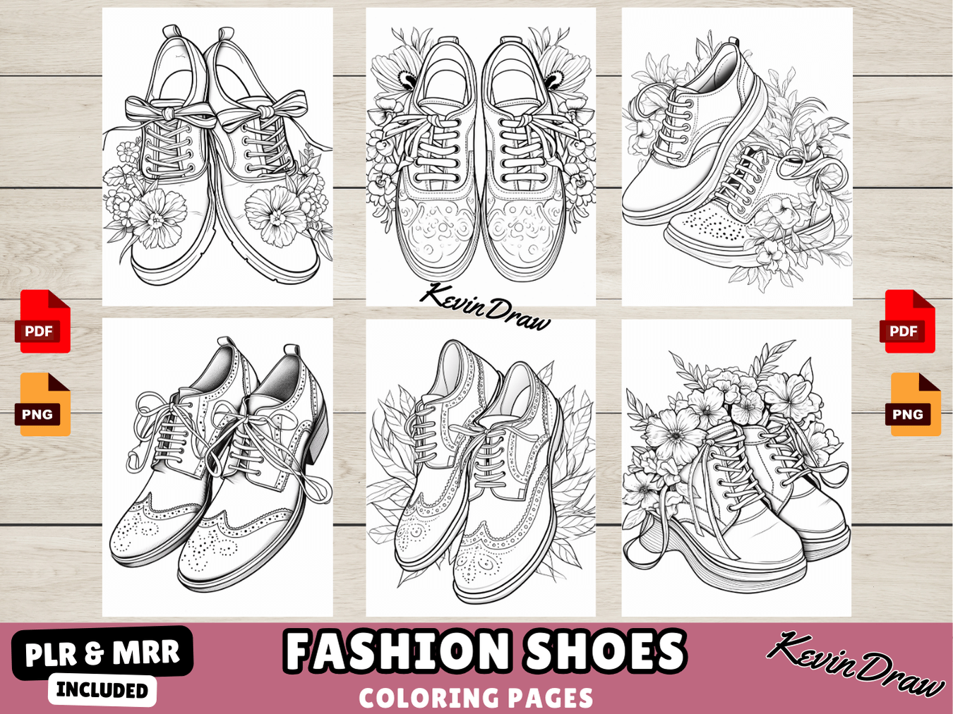 200 Fashion Shoes Coloring Pages