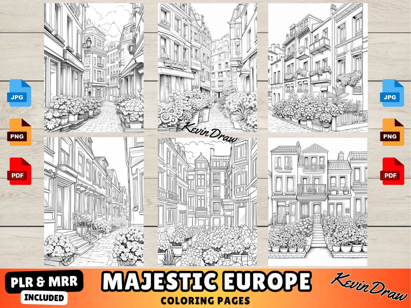 300 Majestic Europe Coloring Pages