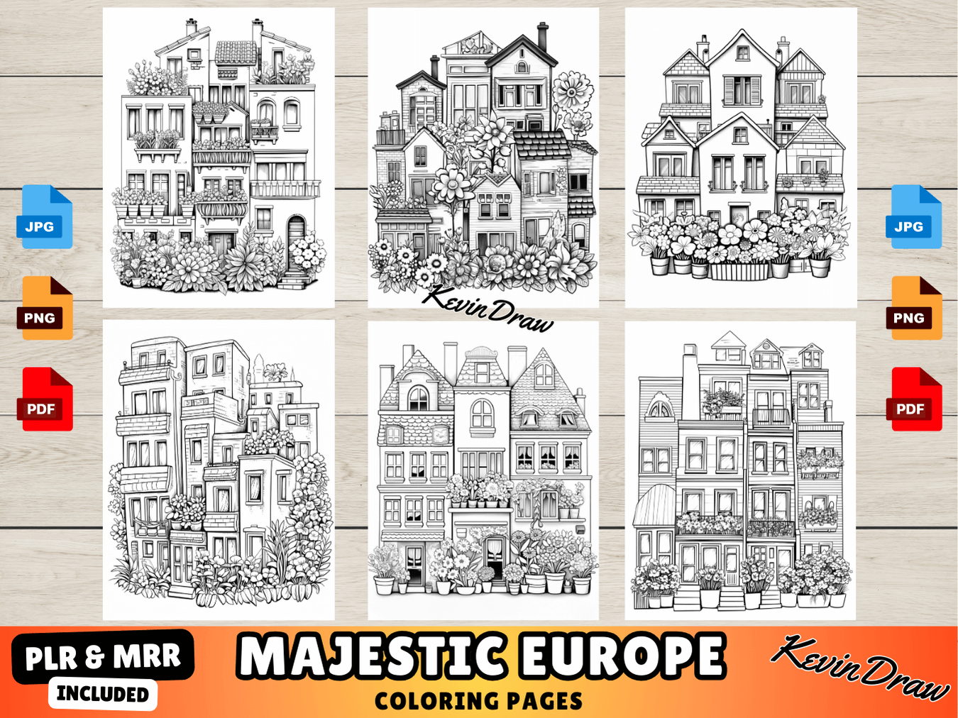 300 Majestic Europe Coloring Pages