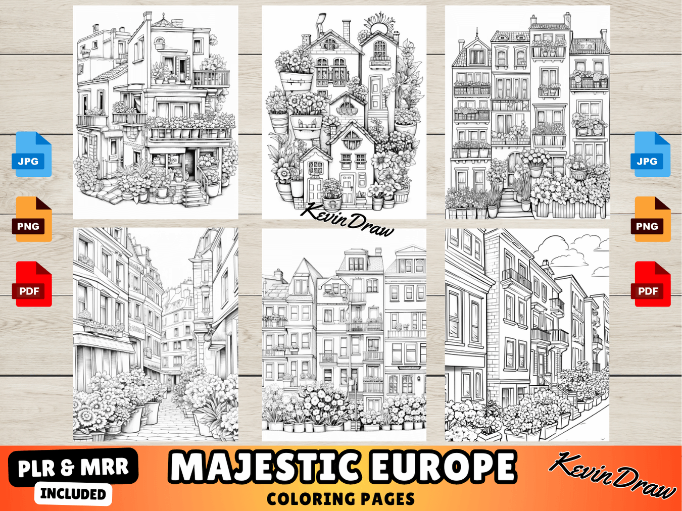 300 Majestic Europe Coloring Pages