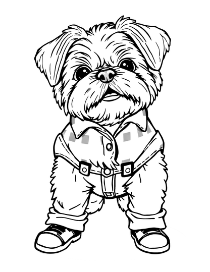 75 Shih Tzu Fashion Coloring Pages