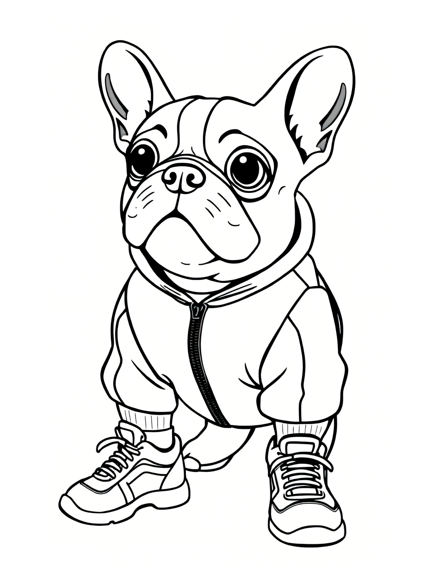 75 French Bulldog Fashion Coloring Pages