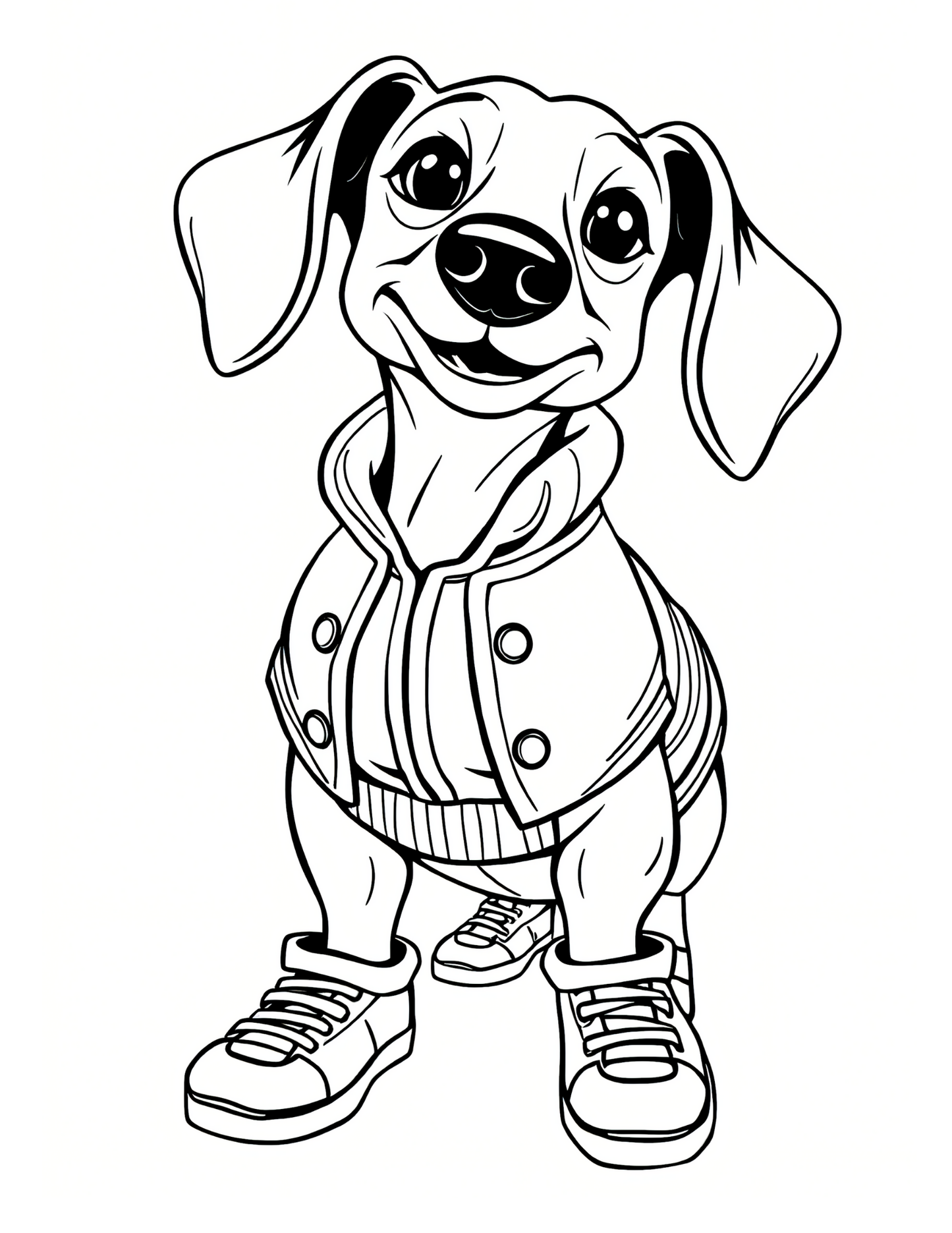 75 Dachshund Fashion Coloring Pages