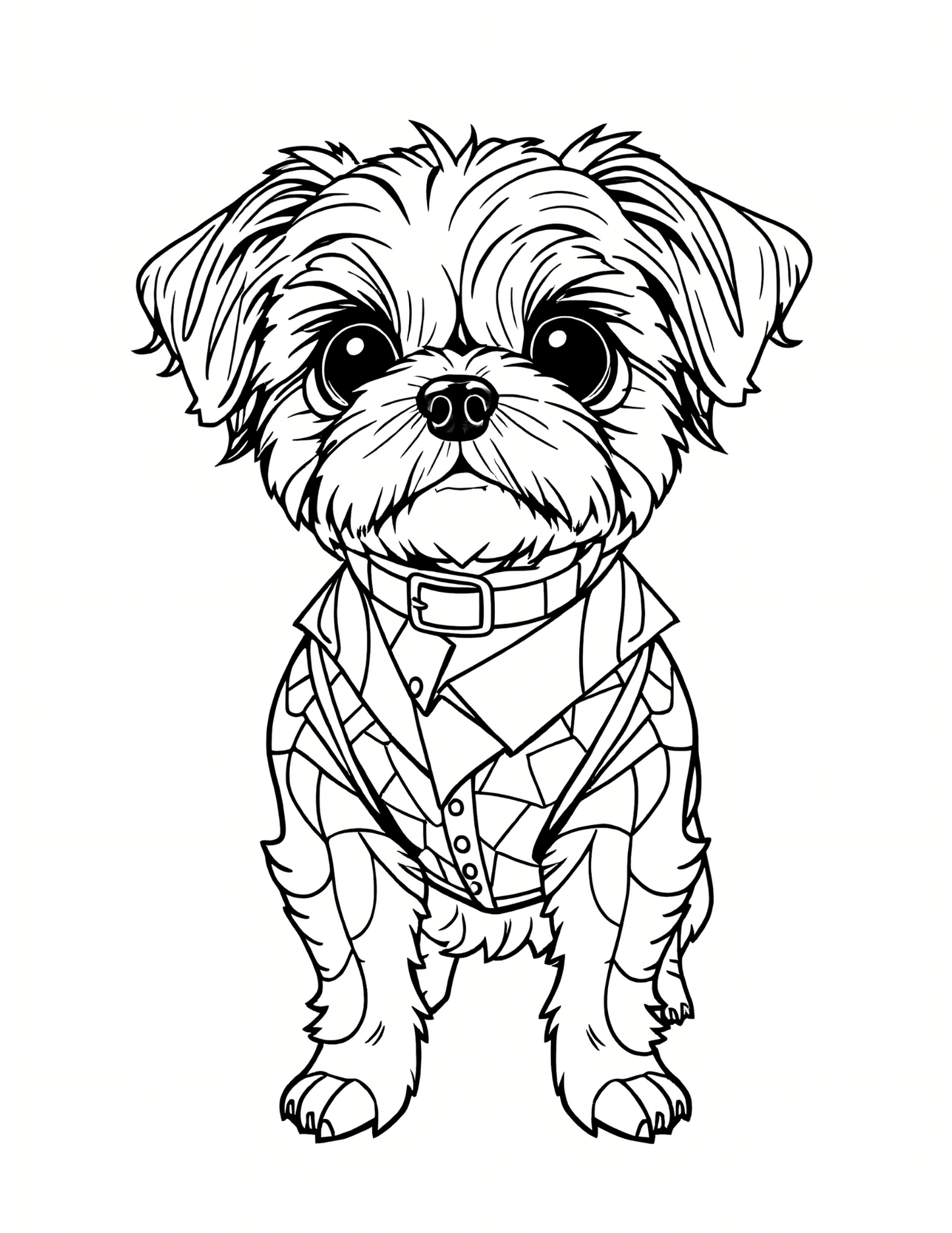 75 Shih Tzu Fashion Coloring Pages