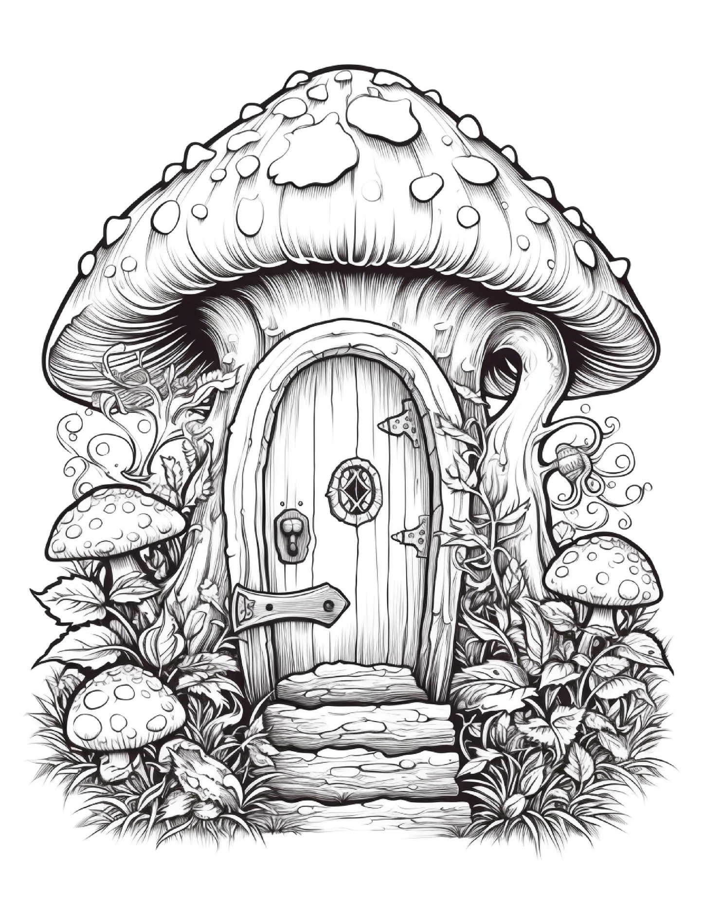 200 Magical Entrances Coloring Pages